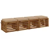 4 dalių sėdynės pagalvėlės SOEST 4 vnt. 100% poliesteris Smėlio