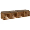 4 dalių sėdynės pagalvėlės SOEST 4 vnt. 100% poliesteris Taupe
