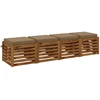 4 dalių sėdynės pagalvėlės SOEST 4 vnt. 100% poliesteris Taupe