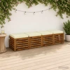 Sėdynių pagalvėlės SOEST 4 vnt. 100% poliesteris Kreminė