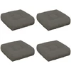 4 dalių sėdynės pagalvėlės VIANEN 4 pcs 100% poliesteris Pilka