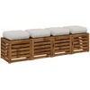 4 dalių sėdynės pagalvėlės VIANEN 4 pcs 100% poliesteris Balta