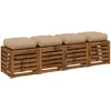 4 dalių sėdynės pagalvėlės VIANEN 4 pcs 100% poliesteris Smėlio