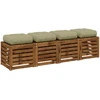 4 dalių sėdynės pagalvėlės VIANEN 4 pcs 100% poliesteris