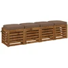 4 dalių sėdynių pagalvėlės SOEST 4 pcs 100% poliesteris Taupe