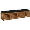 4 dalių sėdynių pagalvėlės SOEST 4 pcs 100% poliesteris Juoda