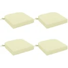 4 dalių sėdynių pagalvėlės SOEST 4 pcs 100% poliesteris Kreminė
