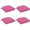 4 dalių sėdynių pagalvėlės SOEST 4 pcs 100% poliesteris Rožinė
