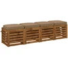 4 dalių sėdynių pagalvėlės SOEST 4 pcs 100% poliesteris Taupe
