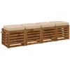 4 dalių sėdynių pagalvėlės SOEST 4 pcs 100% poliesteris Kreminė