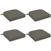 4 dalių sėdynių pagalvėlės SOEST 4 pcs 100% poliesteris Pilka