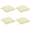 4 dalių sėdynių pagalvėlės SOEST 4 pcs 100% poliesteris Kreminė