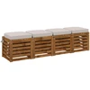 4 dalių sėdynių pagalvėlės SOEST 4 pcs 100% poliesteris Balta