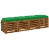 4 dalių sėdynių pagalvėlės SOEST 4 pcs 100% poliesteris Žalia