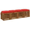 4 dalių sėdynių pagalvėlės SOEST 4 pcs 100% poliesteris Raudona