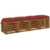 4 dalių sėdynių pagalvėlės SOEST 4 pcs 100% poliesteris Raudona