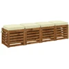 4 dalių sėdynių pagalvėlės SOEST 4 pcs 100% poliesteris Kreminė