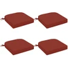 4 dalių sėdynių pagalvėlės SOEST 4 pcs 100% poliesteris Raudona