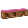 4 dalių sėdynių pagalvėlės SOEST 4 pcs 100% poliesteris Rožinė