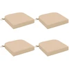 4 dalių sėdynių pagalvėlės SOEST 4 pcs 100% poliesteris Kreminė