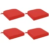 4 dalių sėdynių pagalvėlės SOEST 4 pcs 100% poliesteris Raudona