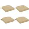 4 dalių sėdynių pagalvėlės SOEST 4 pcs 100% poliesteris Smėlio