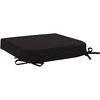 4 dalių sėdynių pagalvėlės SOEST 4 pcs 100% poliesteris Juoda