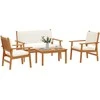 Sodo Sofų Rinkinys 4 pcs Ruda 120 x 65,5 x 79 cm