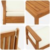 Sodo Sofų Rinkinys 4 pcs Ruda 120 x 65,5 x 79 cm