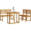 Lauko baldų komplektas Sodo Bistro Rinkinys 3 pcs Ruda Kietos akacijos mediena