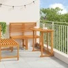 Lauko baldų komplektas Sodo Bistro Rinkinys 3 pcs Ruda Kietos akacijos mediena