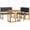 Lauko baldų komplektas Sodo Bistro Rinkinys 3 pcs Ruda Kietos akacijos mediena