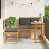 Lauko baldų komplektas Sodo Bistro Rinkinys 3 pcs Ruda Kietos akacijos mediena