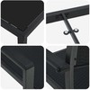 Lauko baldų komplektas Sodo valgomojo komplektas 5 pcs Juoda