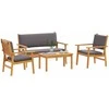 Sodo Sofų Rinkinys 4 pcs Ruda 120 x 65,5 x 79 cm