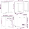virtuvės komplektas Lyon 4 pcs Dūminio ąžuolo 80 x 46 x 81,5 cm