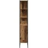 Vonios baldų rinkinys su lentyna 4 pcs Ruda Apdirbta mediena