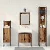 Vonios baldų rinkinys su saugykla 4 pcs Ruda 33 x 33 x 185.5 cm