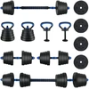 4-in-1 hantelių rinkinys 40 kg Juoda ir mėlyna