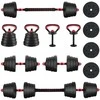 4-in-1 hantelių rinkinys 40kg Juoda ir raudona