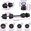 4-in-1 hantelių, štangos ir kettlebell rinkinys 30 kg