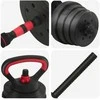 4-in-1 Hantelių Barbell Kettlebell Rinkinys 30 kg