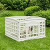 4 panelių šunų žaidimų buferis Balta 91 x 91 x 58 cm Plastmasė