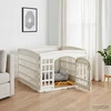 4 panelių šunų žaidimų buferis Balta 91 x 91 x 58 cm Plastmasė