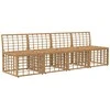4 sėdimų vietų sodo sofa be rankų 4 pcs 4-Vietų skaičius