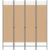 4-skydelis kambario skirstytuvas Smėlio 160 x 180 cm Audinys