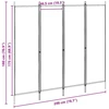 4-skydelis kambario skirstytuvas Smėlio 200 x 180 cm Audinys
