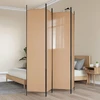 4-skydelis kambario skirstytuvas Smėlio 200 x 220 cm Audinys