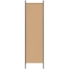 4-skydelis kambario skirstytuvas Smėlio 200 x 200 cm Audinys