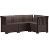 4-vietė Sodo Sofa Rattano Išvaizda PP Ruda